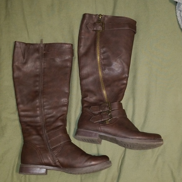 Maurices Shoes - BROWN MAURICES NANCY RIDING BOOTS